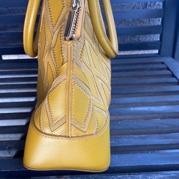 Tory Burch Robinson Patchwork Dome Satchel - Picture 6 of 11